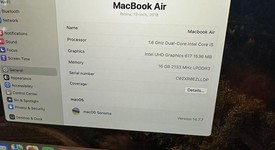 Good
													MacBook Air 2018 - 13" - I5, Silver, 512 GB, 16 GB, photo 5 of 7