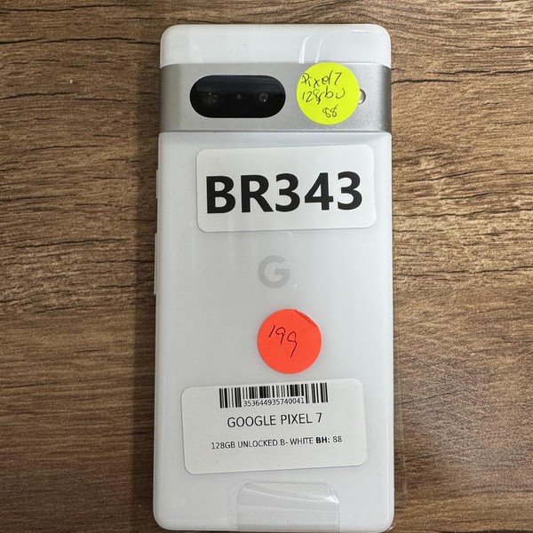 Google Pixel 7 - Unlocked, 128 GB, Snow, 8 GB, GQML3, mmWave 5G