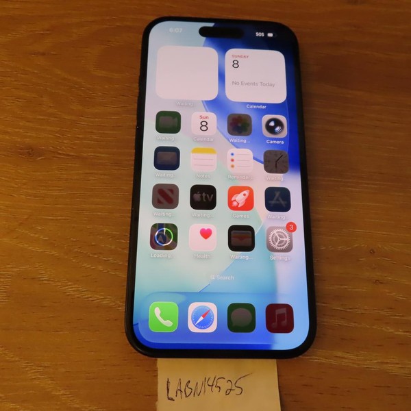 Apple iPhone 15 - Unlocked, 128 GB, Black, A2846