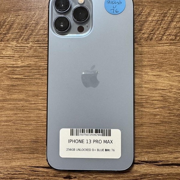 Apple iPhone 13 Pro Max - Unlocked, 256 GB, Sierra Blue, A2484