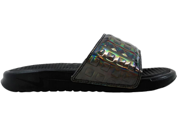 Nike Benassi JDI Ultra Premium Black/Black-Silver (Women's) for sale