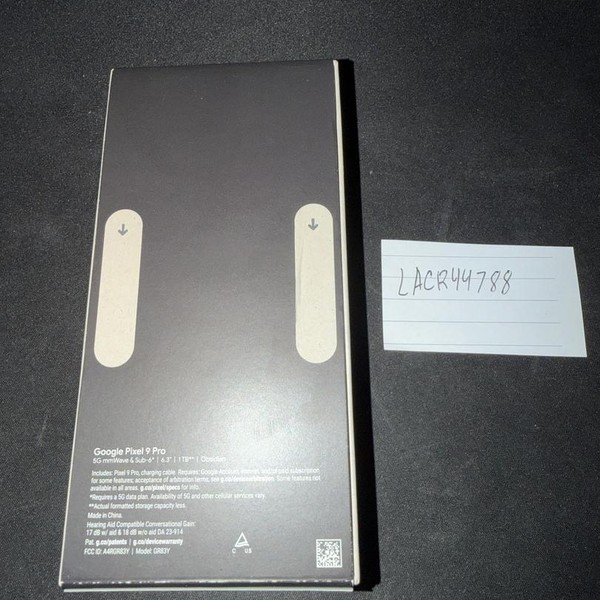 Google Pixel 9 Pro - Unlocked, 1 TB, Obsidian, 16 GB, GR83Y