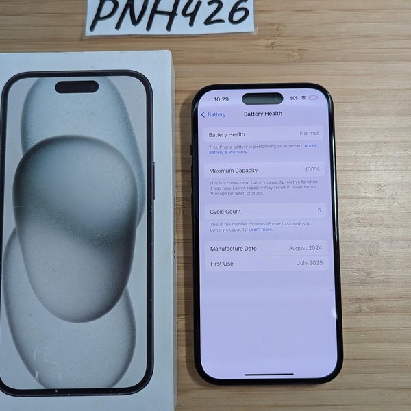 Apple iPhone 15 - AT&T, 128 GB, Black, A2846