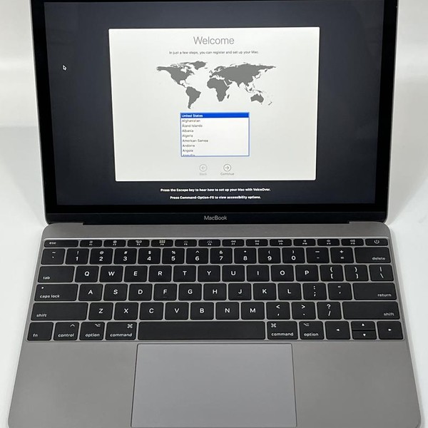 Macbook Retina 2017 - 12 inch - 256 GB, Gray, 8 GB, Intel Core m3