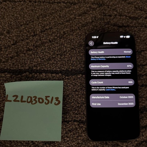 Apple iPhone 15 Pro - Unlocked, 256 GB, Black, A2848