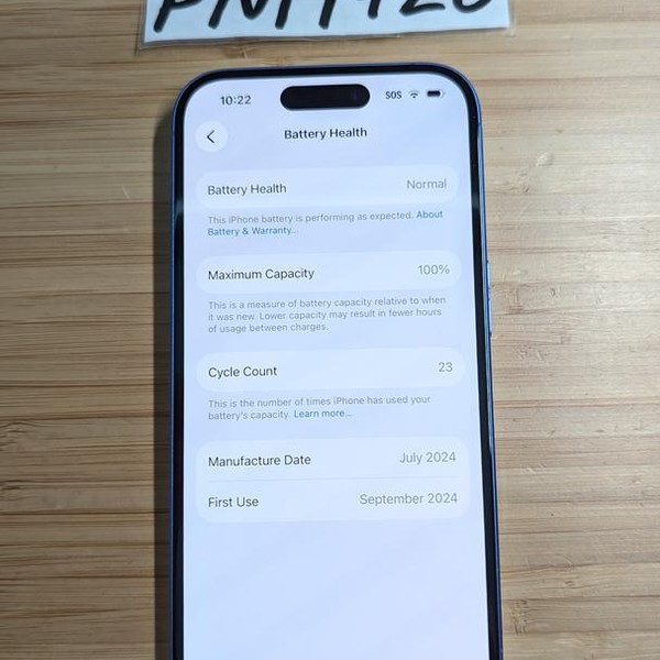 Apple iPhone 16 - AT&T, 128 GB, Ultramarine, A3081