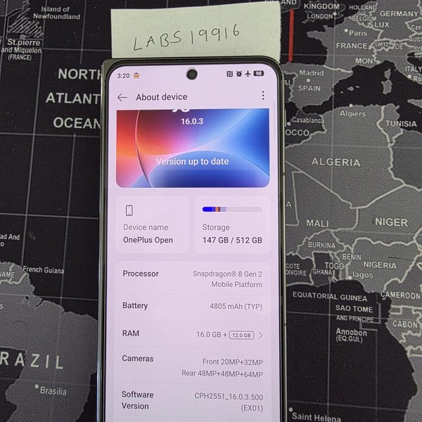 OnePlus Open - Unlocked, 512 GB, Black, 16 GB