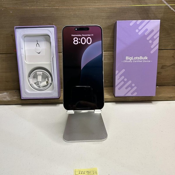 Apple iPhone 15 Pro Max - Unlocked, 256 GB, White, A2849