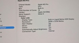 Fair
													MacBook Pro Late 2023 (M3) - 16" - Apple M3 Pro 12-core, Black, 512 GB, 18 GB, 18-core GPU, photo 5 of 9