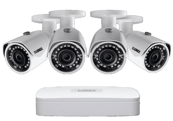 Lorex LN1080-44W 2K IP Security Camera System with 4 Channel NVR for sale