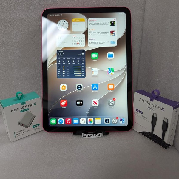 Apple iPad (10th Gen) - Wi-Fi, 64 GB, Pink, A2696
