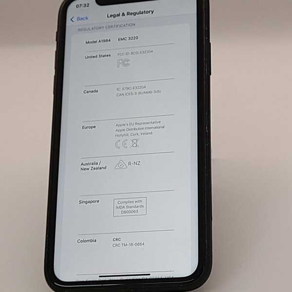 Apple iPhone Xr - Unlocked, 64 GB, Black, A1984