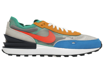 Nike Waffle One Mustard Orange Blue Turquoise for sale