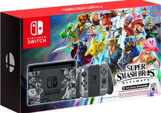 Nintendo Switch - 32 GB, Grey, Super Smash Bros. Edition