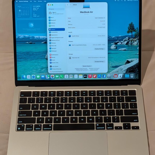 MacBook Air 2022 (M2) - 13 inch - 512 GB, Starlight, 8 GB, Apple M2
