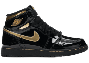 Jordan 1 Retro High Black Metallic Gold (2020) (GS) for sale