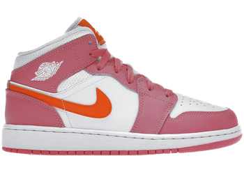 Jordan 1 Mid Pinksicle Safety Orange (GS) for sale