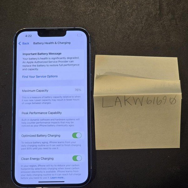 Apple iPhone 13 - Unlocked, 128 GB, Blue, A2482