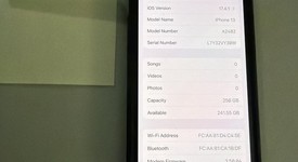 Good
													Apple iPhone 13 - Verizon, Midnight, 256 GB, A2482, photo 1 of 5