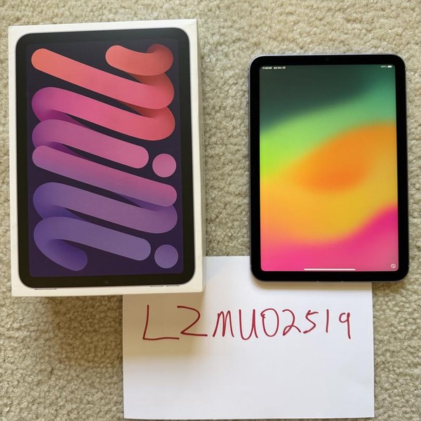 Apple iPad Mini 6th Gen - Unlocked, 256 GB, Purple, A2568