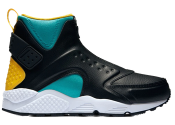 Nike Air Huarache Run Mid Black Clear Jade Gold (Women's) for sale