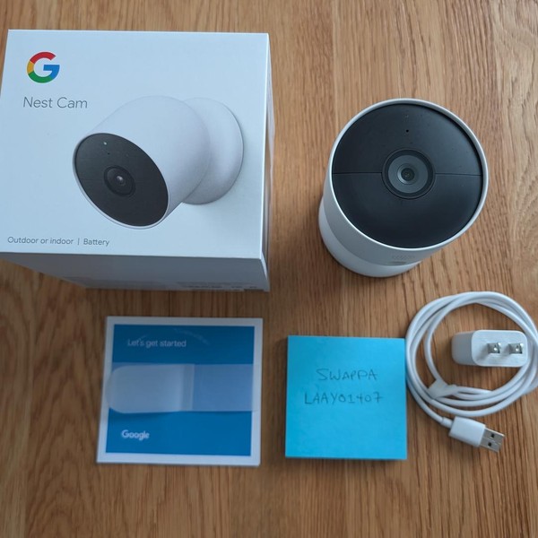 Google Nest Cam (Outdoor or Indoor) - White, Single