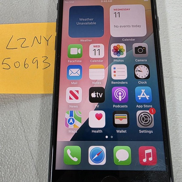 Apple iPhone SE 3rd Gen 2022 - Unlocked, 128 GB, Midnight, A2595