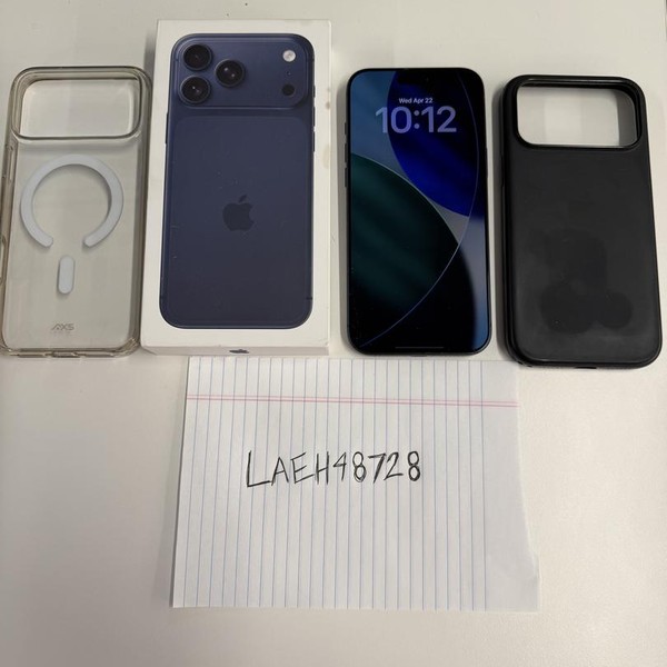 Apple iPhone 17 Pro Max - Unlocked, 512 GB, Deep Blue, A3257