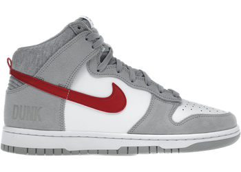 Nike Dunk High Light Smoke Grey Gym Red for sale