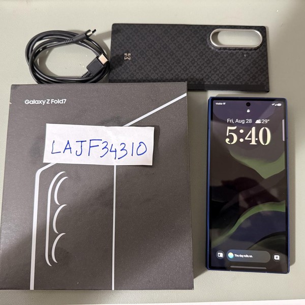 Samsung Galaxy Z Fold7 - Unlocked, 256 GB, Blue Shadow, 12 GB, SM-F966U1