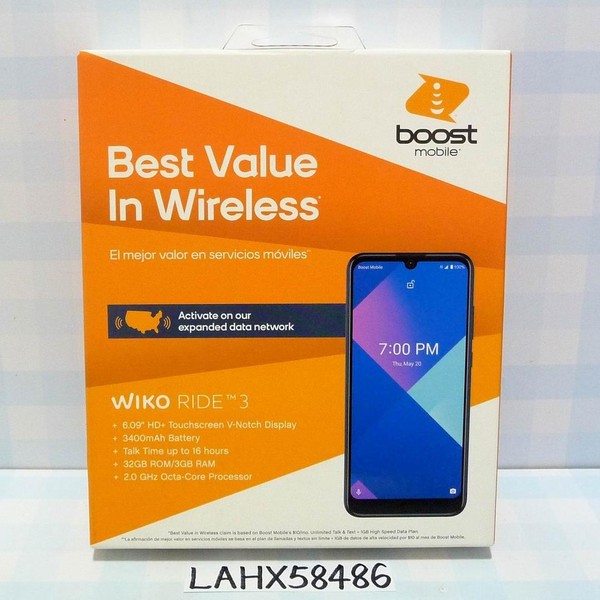 Wiko Ride 3 - Boost, 32 GB, Black