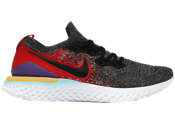 Nike Epic React Flyknit 2 Black Hyper Jade University Red for sale