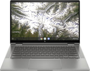 HP Chromebook X360 14c - 64 GB, Silver, 8 GB, Intel Core i3