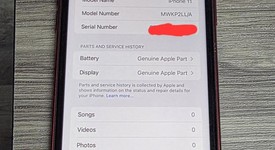 Good
													Apple iPhone 11 - Unlocked, Red, 64 GB, A2111, photo 4 of 8