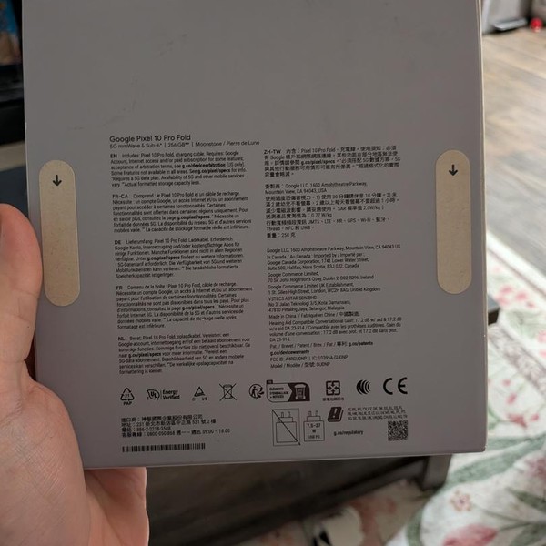 Google Pixel 10 Pro Fold - Unlocked, 256 GB, Moonstone, GU0NP