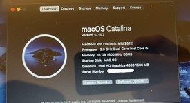 Good
													MacBook Pro 2012 (Unibody) - 13" - Silver, 1 TB, 16 GB, photo 2 of 7