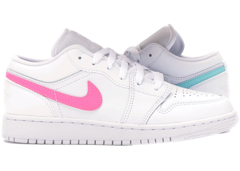 Jordan 1 Low White Neon (GS) for sale