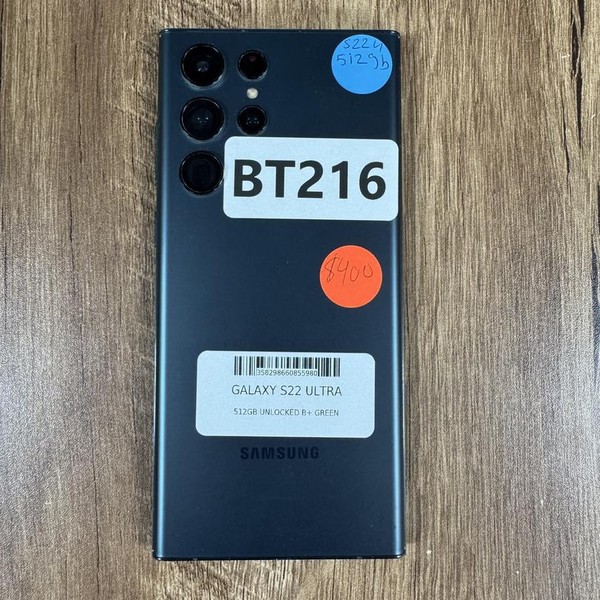 Samsung Galaxy S22 Ultra - Unlocked, 512 GB, Green, 12 GB, SM-S908U1