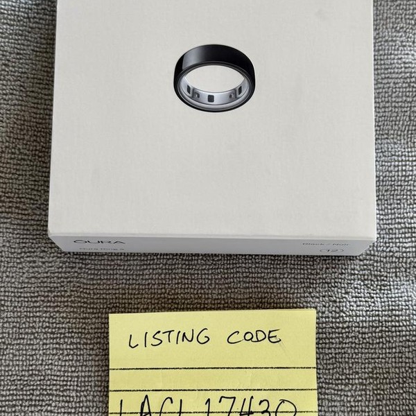 Oura Ring Gen 4 - Black, Size 12