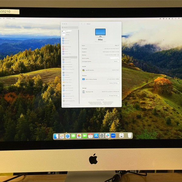 iMac 2020 27 inch Retina 5K - 512 GB, 64 GB, Intel Core i7