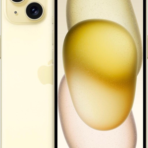 Apple iPhone 15 - Unlocked, Yellow, 128 GB, A2846