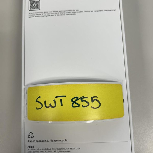Apple iPhone 18 Pro Max - Unlocked, 256 GB, Silver, a3473