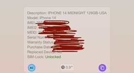 New
													Apple iPhone 14 - Unlocked, Midnight, 128 GB, A2649, photo 3 of 4