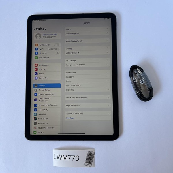 Apple iPad Air 4th Gen - Unlocked, 64 GB, Gray, A2324