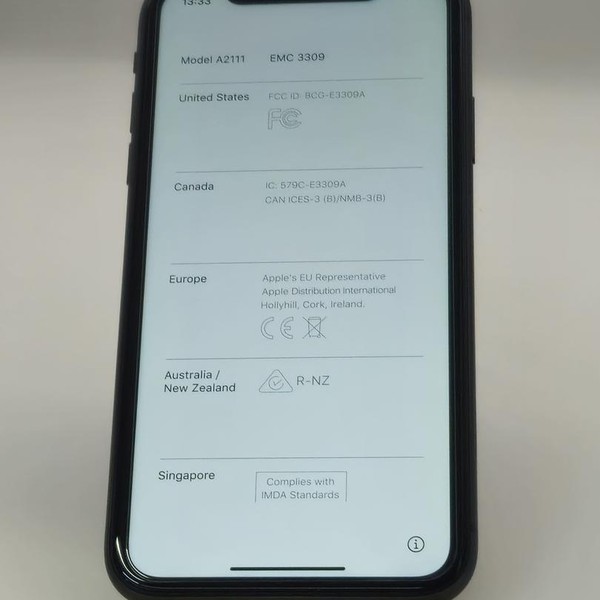 Apple iPhone 11 - Unlocked, 64 GB, Black, A2111