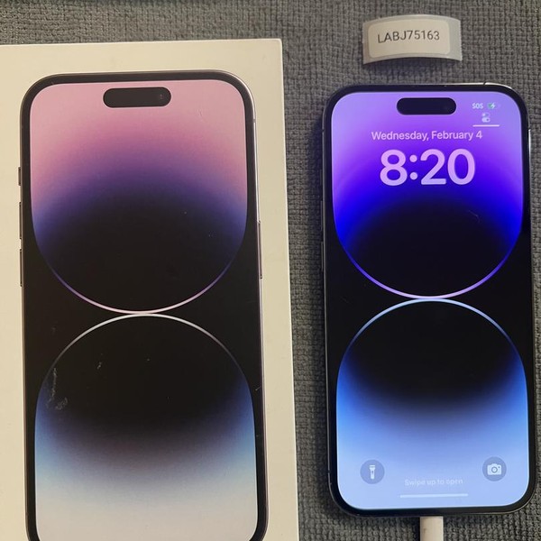 Apple iPhone 14 Pro - Unlocked, 128 GB, Purple, A2650