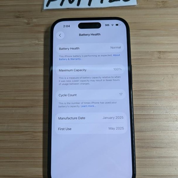 Apple iPhone 15 - Unlocked, 128 GB, Black, A2846