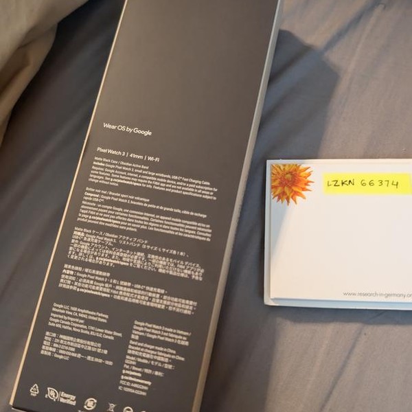 Google Pixel Watch 3 - Wi-Fi, Black, 41mm, Wi-Fi