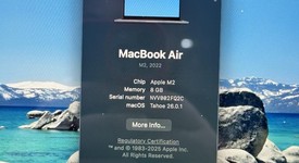 Good
													MacBook Air 2022 - 13" - Apple M2, Midnight, 256 GB, 8 GB, photo 2 of 9