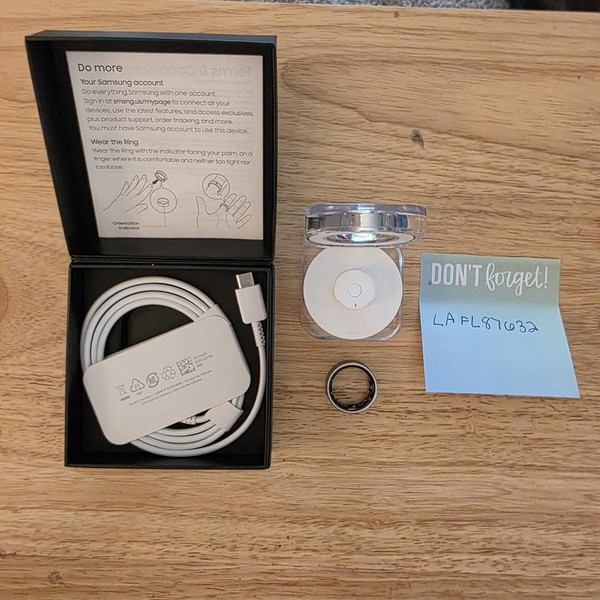 Samsung Galaxy Ring - Silver, Size 10